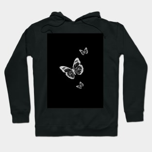 Beautiful White Butterfly Hoodie